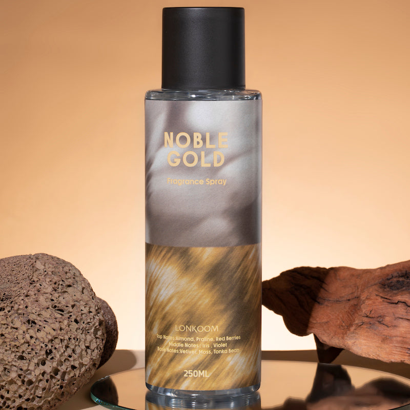 Noble (Oro)Body Spray 250ml Notas florales orientales, fragancia femenina, opción diaria, durabilidad, ideal para citas y reuniones.