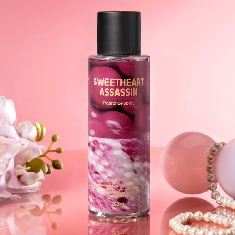 Colorful (Sweetheart Assassin) Body Spray 250ml Notas gourmet orientales, fragancia femenina, opción diaria, durabilidad, ideal para citas y reuniones.