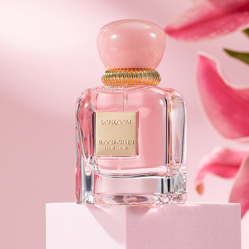 Bloom Charm 75ml Notas frutales florales, fragancia femenina, atractivo, durabilidad, ideal para citas y reuniones