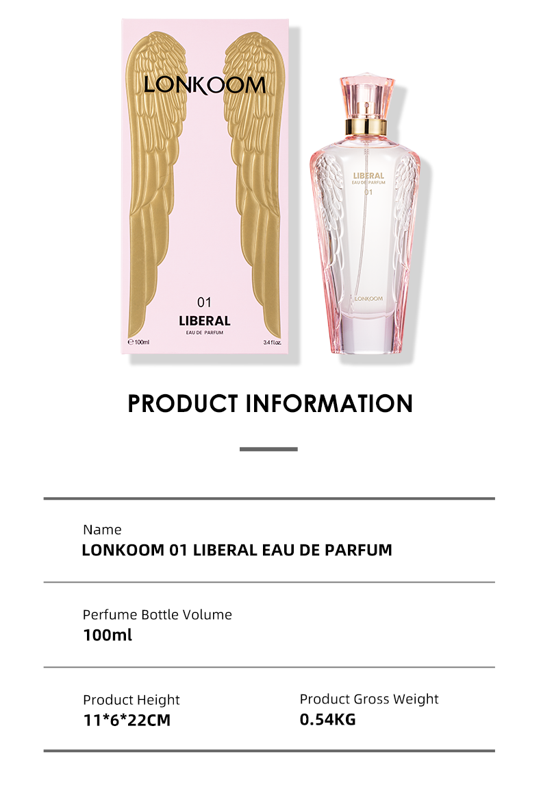 Liberal Perfume 100ML (Rosa) es una fragancia unisex de notas amaderadas y florales, diseñada para atraer al sexo opuesto. Destaca por su gran durabilidad, siendo ideal para citas y fiestas.