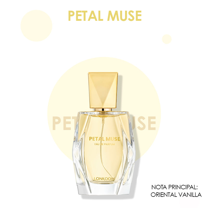 Petal Muse Perfume 100ML – Fragancia gourmand oriental masculina, atrayente, duradera, perfecta para citas y fiestas, ofreciendo una sensación cálida y envolvente.