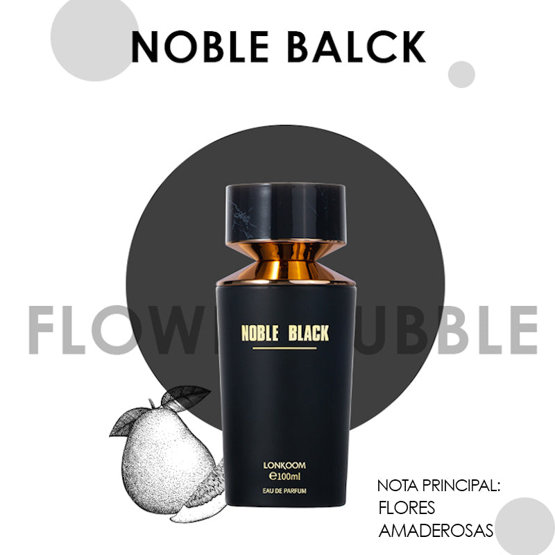 Noble LONKOOM Noble Perfume 100ML (Negra) El regalo perfecto para Navidad, fragancia frutal y floral, unisex, duración de hasta 24 horas, ideal para atraer al sexo opuesto, citas y reuniones.