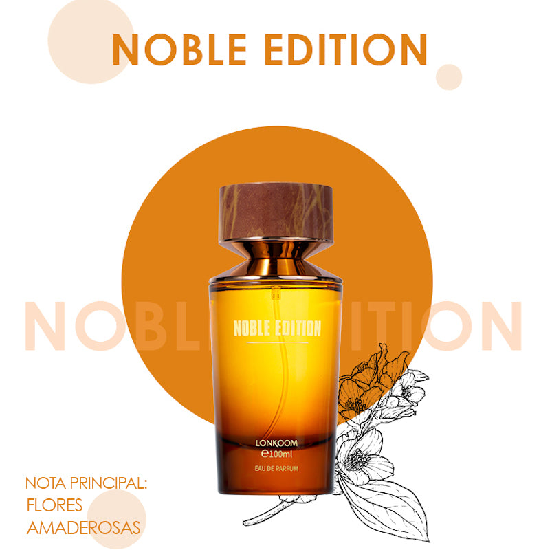 Noble LONKOOM Noble Perfume 100ML (Edición Amarilla) El regalo perfecto para Navidad, fragancia floral, femenina, duración de hasta 24 horas, la mejor opción para el día a día, citas y reuniones.