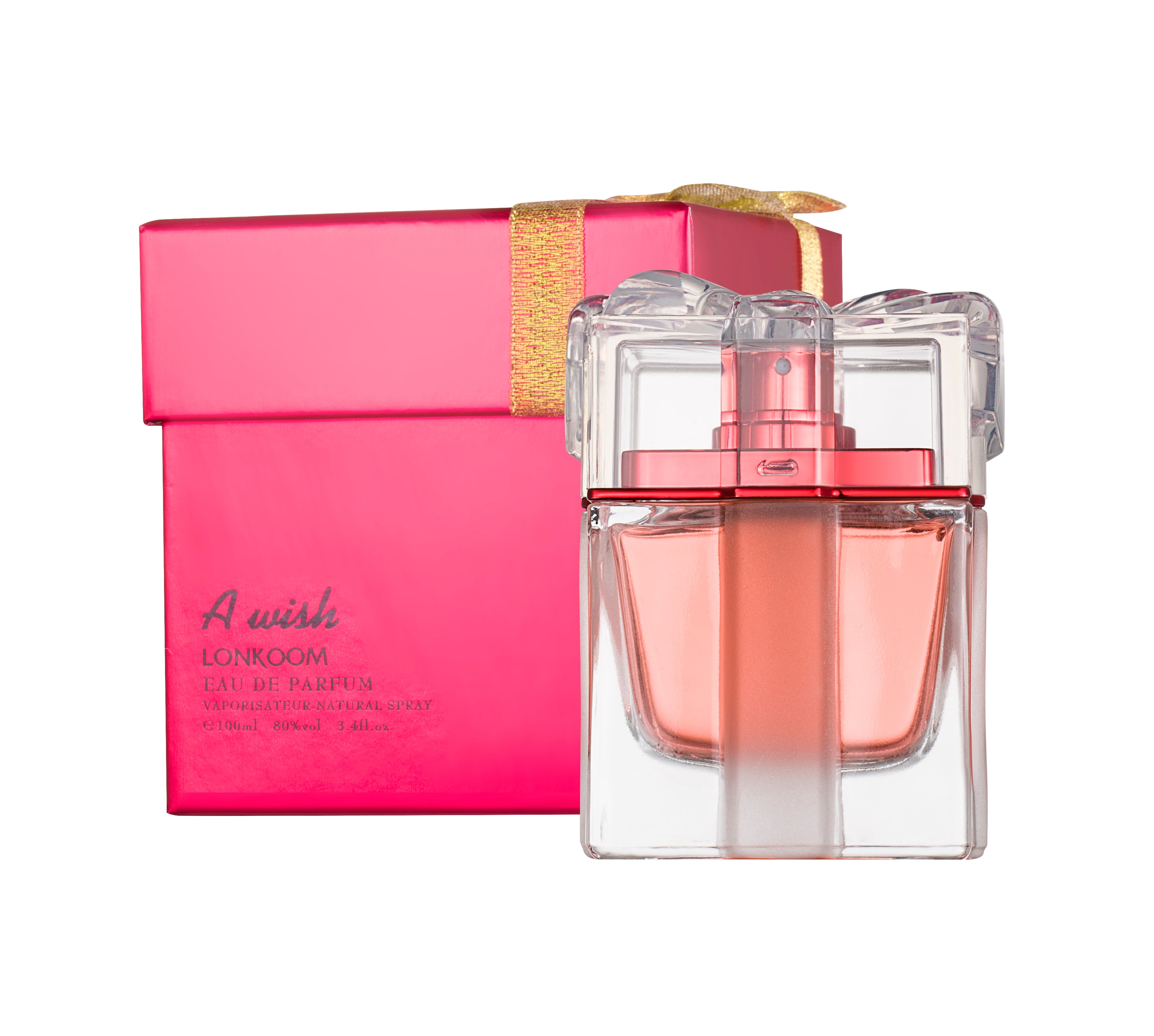 Perfume A Wish Roja 100ml Oriental Frutal, Fragancia Femenina, Atractivo para el Sexo Opuesto, Durabilidad, Ideal para Citas y Reuniones