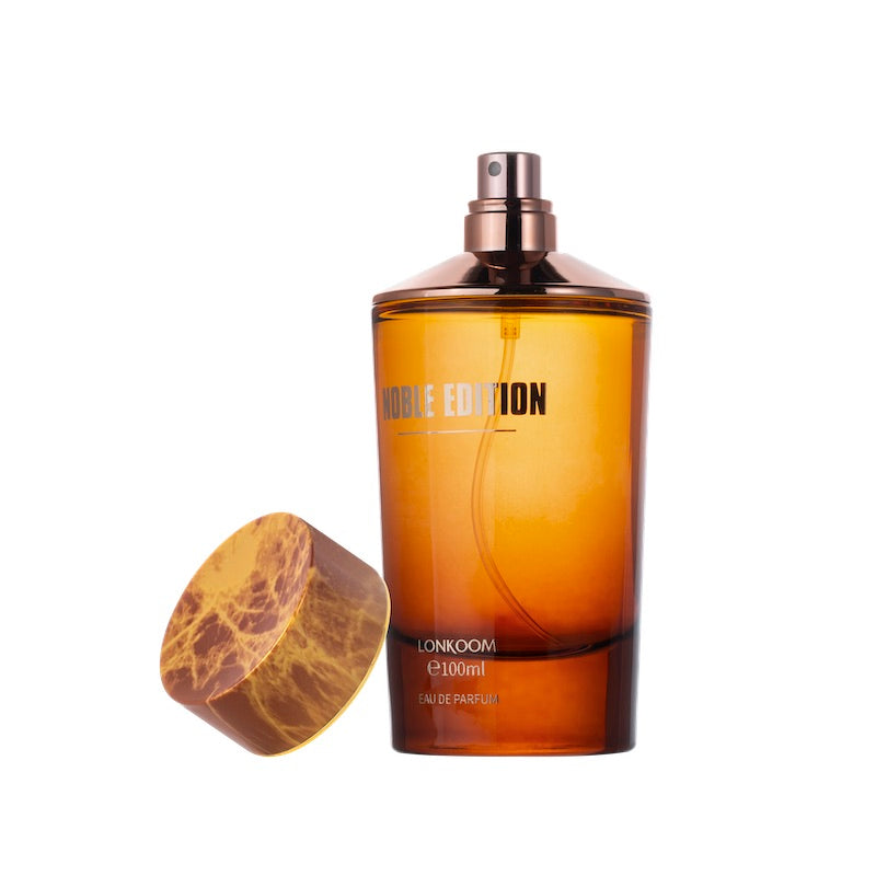 Noble LONKOOM Noble Perfume 100ML (Edición Amarilla) El regalo perfecto para Navidad, fragancia floral, femenina, duración de hasta 24 horas, la mejor opción para el día a día, citas y reuniones.