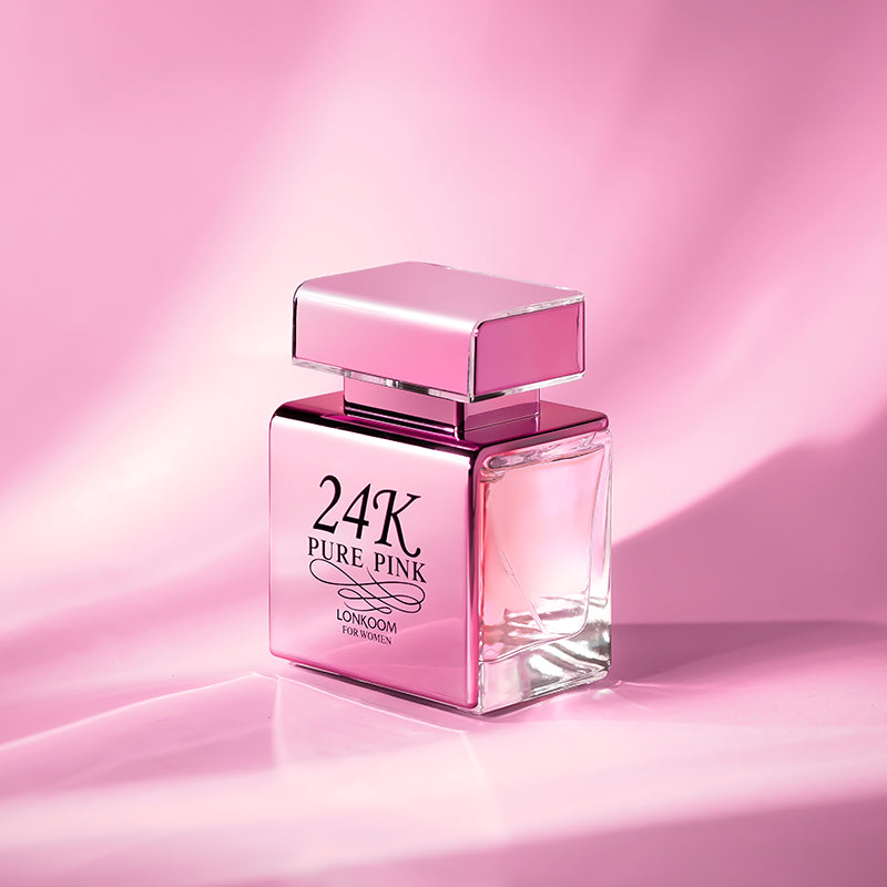 LONKOOM Perfume 24K 100ML Esencia de Rosa El detalle ideal para Navidad, fragancia frutal y floral, femenina, con duración de hasta 24 horas, ideal para atraer al sexo opuesto, citas y reuniones.