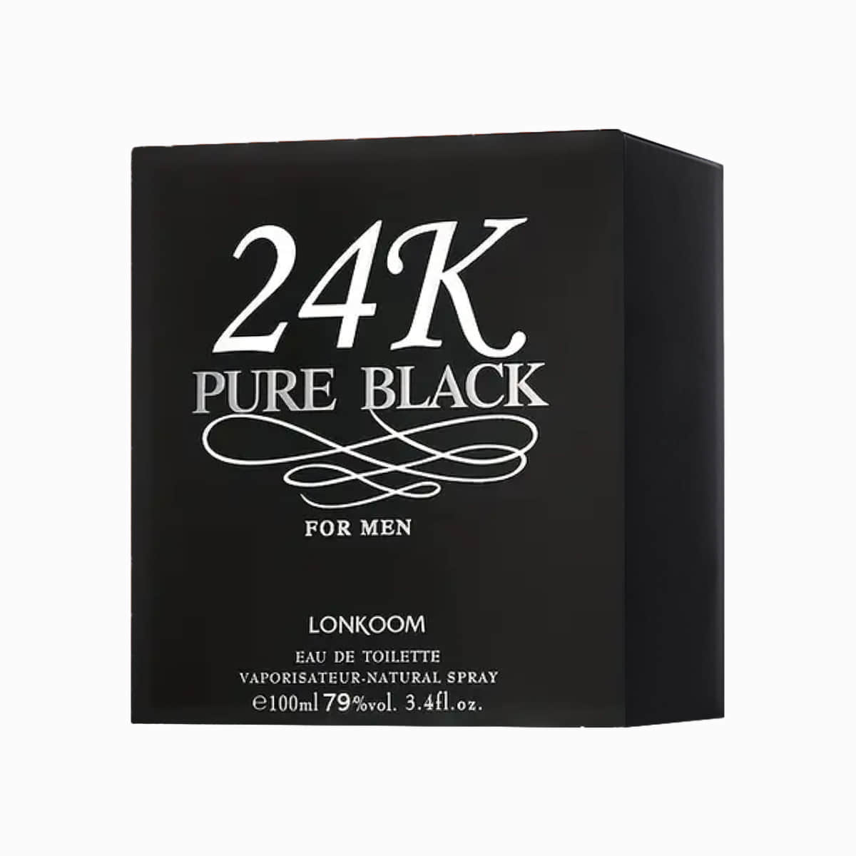 LONKOOM Perfume 24K 100ML Negro Puro El detalle ideal para Navidad, fragancia floral oriental, femenina, con duración de hasta 24 horas, ideal para atraer al sexo opuesto, citas y reuniones.