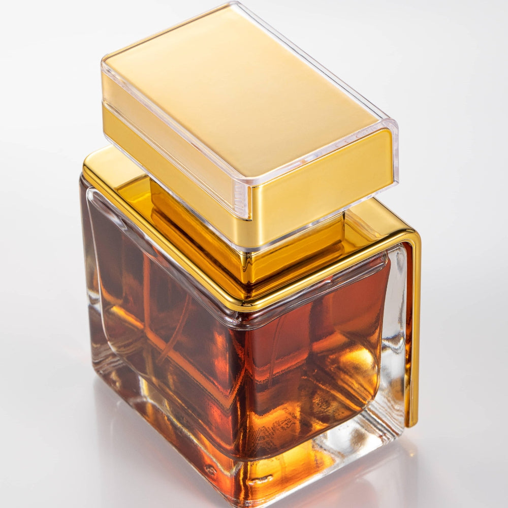 LONKOOM Perfume 24K 100ML Oro El detalle ideal para Navidad, fragancia frutal y floral, unisex, con duración de hasta 24 horas. La mejor opción para el día a día, citas y reuniones.