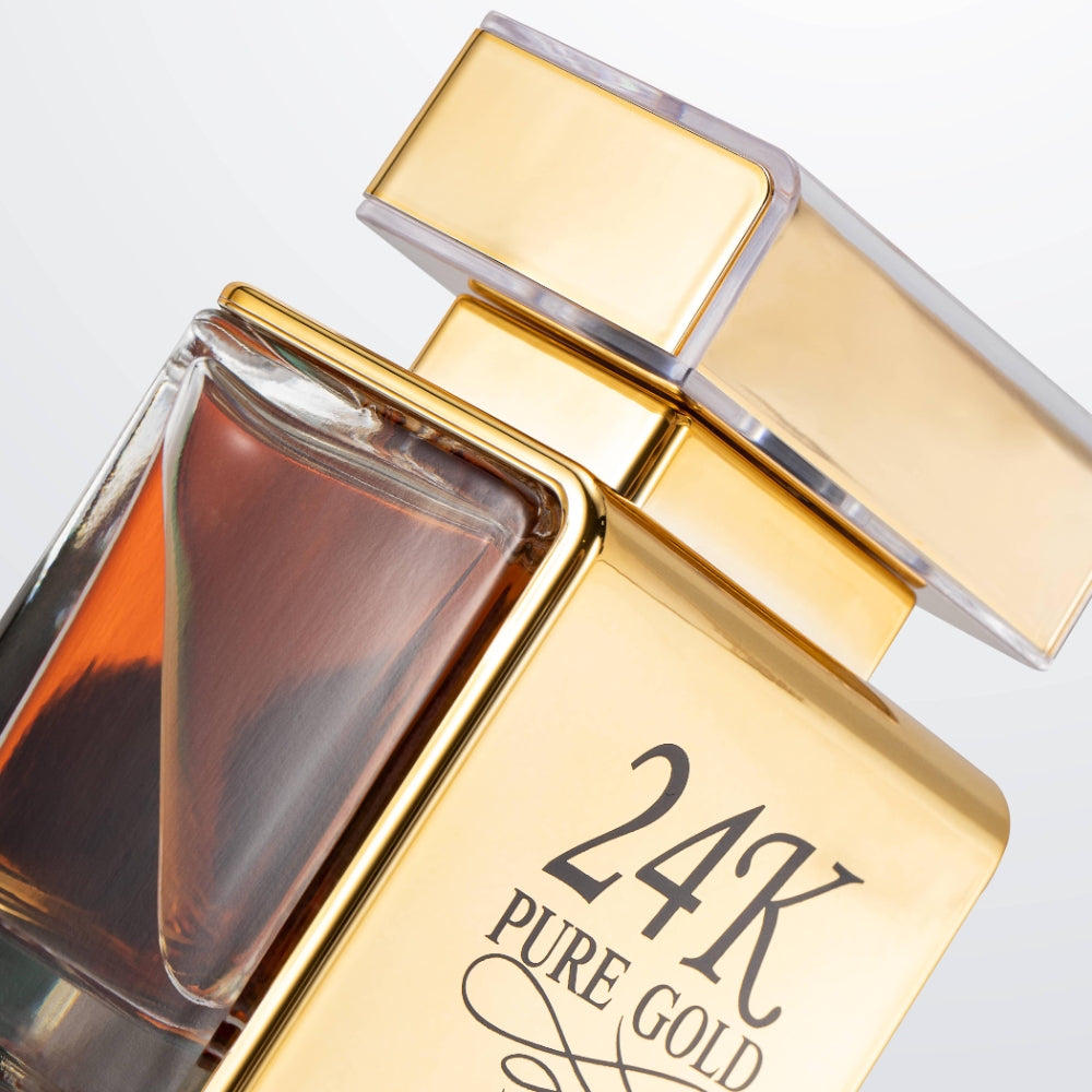 LONKOOM Perfume 24K 100ML Oro El detalle ideal para Navidad, fragancia frutal y floral, unisex, con duración de hasta 24 horas. La mejor opción para el día a día, citas y reuniones.